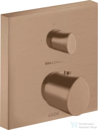 Hansgrohe Axor Starck Organic falsík alatti termosztátos kád/zuhany csaptelep alaptest nélkül, szálcsiszolt vörös arany hatású 12715310