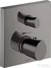Hansgrohe Axor Starck Organic falsík alatti termosztátos kád/zuhany csaptelep alaptest nélkül, polírozott fekete króm 12715330