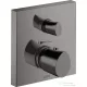 Hansgrohe Axor Starck Organic falsík alatti termosztátos kád/zuhany csaptelep alaptest nélkül, polírozott fekete króm 12715330
