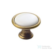 Sapho fogantyú CROSS, 30mm, bronz/fehér (12937)