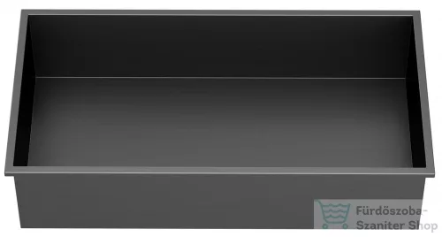 Sapho INSERTA burkolható süllyesztett polc, 510x270mm, antracit (1301-53B)