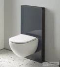 Geberit Monolith szanitermodul fali WC-hez üveg előlappal,101 cm,láva/alumínium feketekróm 131.021.JK.5