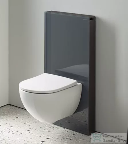 Geberit Monolith szanitermodul fali WC-hez üveg előlappal,101 cm,láva/alumínium feketekróm 131.021.JK.5