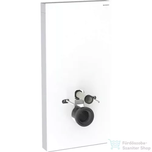 Geberit Monolith szanitermodul fali WC-hez üveg előlappal,101 cm, fehér/alumínium 131.021.SI.5