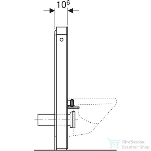 Geberit Monolith szanitermodul fali WC-hez üveg előlappal,101 cm,menta/alumínium 131.021.SL.5