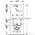 Geberit Monolith szanitermodul fali WC-hez,114 cm,palahatású kőanyag/alumínium feketekróm 131.031.00.5