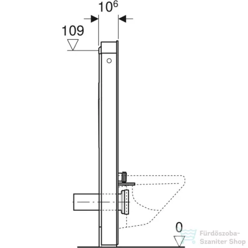Geberit Monolith szanitermodul fali WC-hez,114 cm,betonhatású kőanyag/alumínium 131.031.JV.5