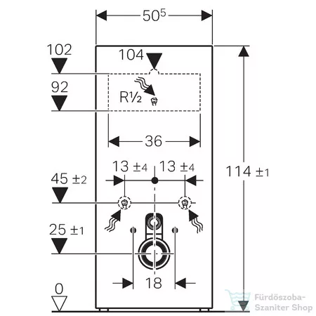 Geberit Monolith szanitermodul fali WC-hez,114 cm,fekete üveg/alumínium feketekróm 131.031.SJ.6