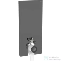   Geberit Monolith szanitermodul talpon álló WC-hez,114 cm, láva üveg-alumínium fekete/króm 131.033.JK.5