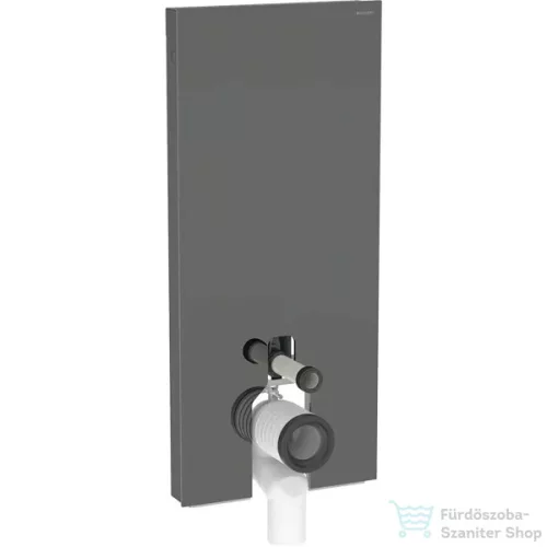 Geberit Monolith szanitermodul talpon álló WC-hez,114 cm, láva üveg-alumínium fekete/króm 131.033.JK.5