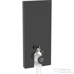   Geberit Monolith szanitermodul talpon álló WC-hez,114 cm,fekete üveg/alumínium feketekróm 131.033.SJ.6