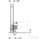 Geberit Monolith Plus szanitermodul álló WC-hez,101 cm,homokszürke üveg előlap/alumínium feketekróm 131.202.JL.7