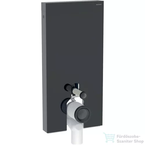 Geberit Monolith Plus szanitermodul álló WC-hez,101 cm,fekete üveg előlap/alumínium feketekróm 131.202.SJ.7