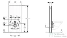 Geberit Monolith Plus szanitermodul fali WC-hez, 101 cm, fehér üveg 131.221.SI.5
