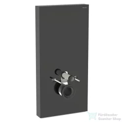   Geberit Monolith Plus szanitermodul fali WC-hez, 101 cm, üveg előlap,fekete üveg/alumínium feketekróm 131.221.SJ.7
