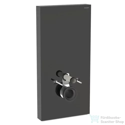 Geberit Monolith Plus szanitermodul fali WC-hez, 101 cm, üveg előlap,fekete üveg/alumínium feketekróm 131.221.SJ.7