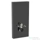 Geberit Monolith Plus szanitermodul fali WC-hez, 101 cm, üveg előlap,fekete üveg/alumínium feketekróm 131.221.SJ.7