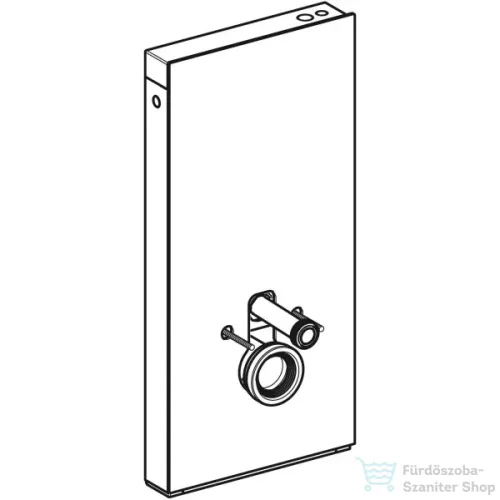 Geberit Monolith Plus szanitermodul fali WC-hez, 101 cm, üveg előlap,fekete üveg/alumínium feketekróm 131.221.SJ.7