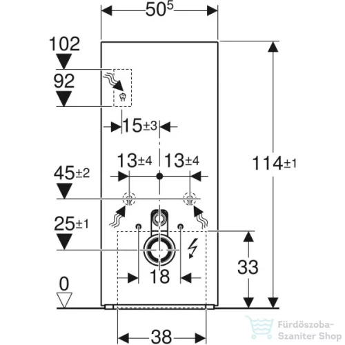 Geberit Monolith Plus szanitermodul fali WC-hez,114 cm,fekete üveg/alumínium feketekróm 131.231.SJ.7