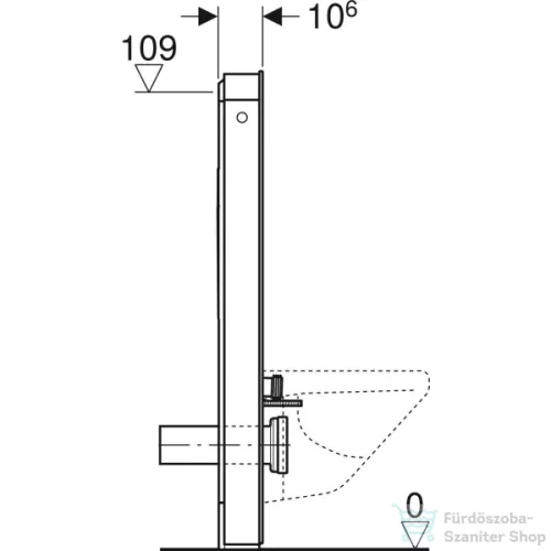 Geberit Monolith Plus szanitermodul fali WC-hez,114 cm,fekete üveg/alumínium feketekróm 131.231.SJ.7