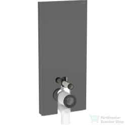   Geberit Monolith Plus szanitermodul álló WC-hez,114 cm,láva üveg/alumínium feketekróm 131.233.JK.7