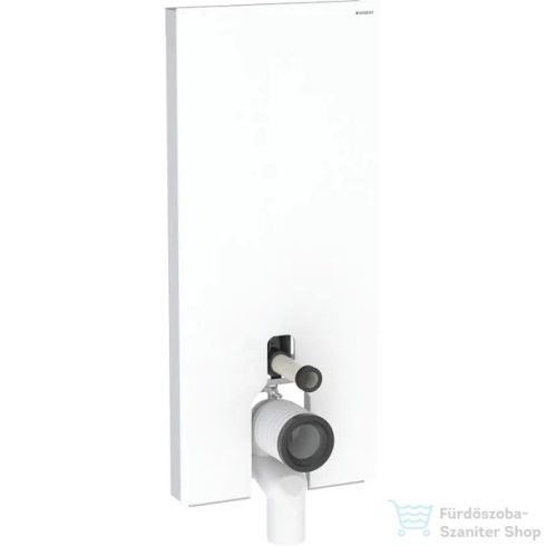 Geberit Monolith Plus szanitermodul álló WC-hez,114 cm,fehér üveg/alumínium 131.233.SI.5