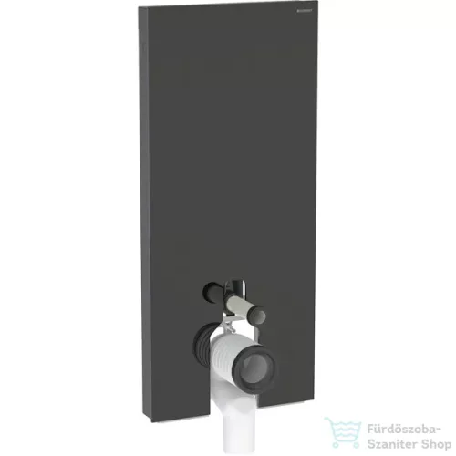 Geberit Monolith Plus szanitermodul álló WC-hez,114 cm,fekete üveg/alumínium feketekróm 131.233.SJ.6