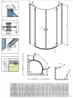 Radaway Torrenta PDD 90x90 íves zuhanykabin króm/átlátszó 131600-01-01