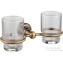 Sapho DIAMOND dupla pohár tartó, bronz 1318-05