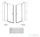 Radaway Torrenta DWJ 80 zuhanyajtó jobbos 132010-01-01