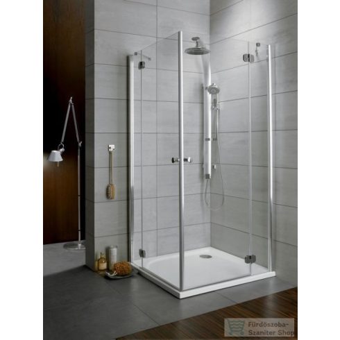 Radaway Torrenta KDD 80Bx80J szögletes zuhanykabin króm/átlátszó 132262-01-01