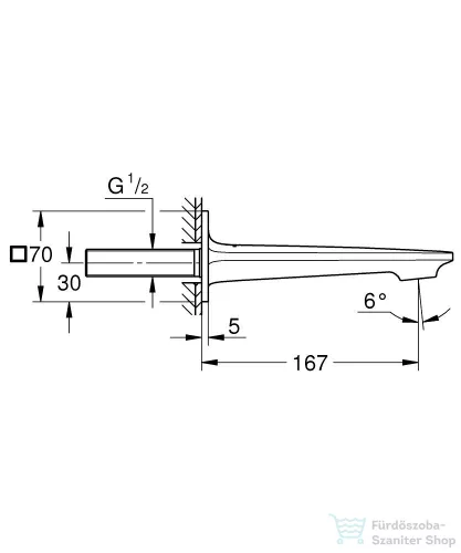 Grohe ALLURE 16,7 cm-es kádkifolyó,Brushed Cool Sunrise 13264GN1