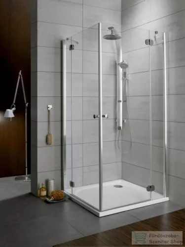 Radaway Torrenta KDD 80Bx90J szögletes zuhanykabin króm/átlátszó 132777-01-01R