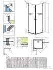 Radaway Torrenta KDD 80Bx90J szögletes zuhanykabin króm/átlátszó 132777-01-01R