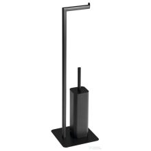   Sapho FELIX álló WC-kefe és WC-papírtartó, matt fekete (133214)