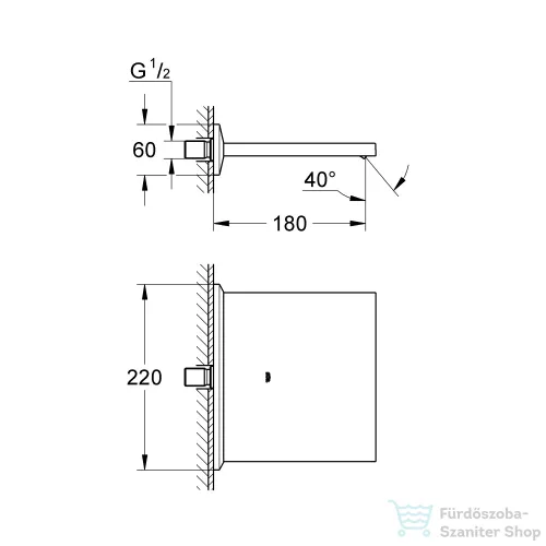 Grohe ALLURE BRILLANT Cascade kádkifolyó/zuhany,Króm 13486000