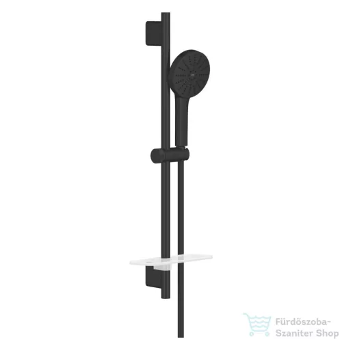 Grohe EUPHORIA 120 rudas zuhanyszett polccal, matt fekete 1348842430