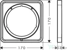 Hansgrohe AXOR SHOWERSELECT ID Softsquare hosszabbító rozetta (5 mm), rozsdamentes acél hatású 13640800