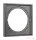 Hansgrohe AXOR SHOWERSELECT ID Square hosszabbító rozetta (5 mm), polírozott fekete króm 13641330
