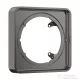 Hansgrohe AXOR SHOWERSELECT ID Softsquare hosszabbító rozetta (22 mm), polírozott fekete króm 13643330