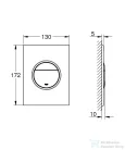 Grohe NOVA COSMOPOLITAN S nyomólap,Brushed Warm Sunset 37601DL0
