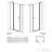Radaway Eos DWJS II 120 zuhanyajtó jobbos 13799454-01R