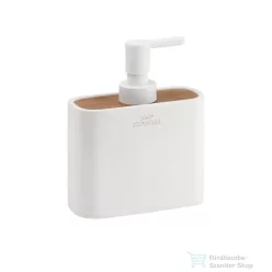 Sapho NINFEA álló szappanadagoló, fehér/bambusz (138002)