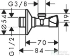 Hansgrohe E sarokszelep 13902000
