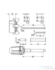 Grohe Rapido SmartBox univerzális hosszabbító készlet, 25 mm,14056000