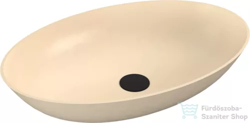 Sapho BANERA OVAL 60x40 cm-es öntöttmárvány mosdó, matt bézs 14397_81