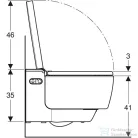 Geberit AquaClean Mera Comfort perem nélküli wc+okos wc tető fehér takarólappal,fehér 146.212.11.1(146.213.11.1)