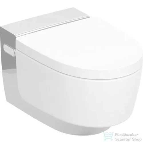 Geberit AquaClean Mera Comfort perem nélküli wc+okos wc tető fényes króm takarólappal,fehér 146.212.21.1(146.213.21.1)
