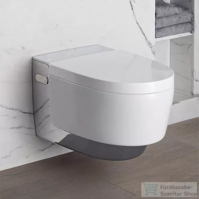 Geberit AquaClean Mera Comfort perem nélküli wc+okos wc tető fényes króm takarólappal,fehér 146.212.21.1(146.213.21.1)