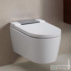   Geberit AquaClean Sela perem nélküli wc+okos wc tető fényes króm takarólappal,fehér 146.222.21.1 (146.223.21.1)
